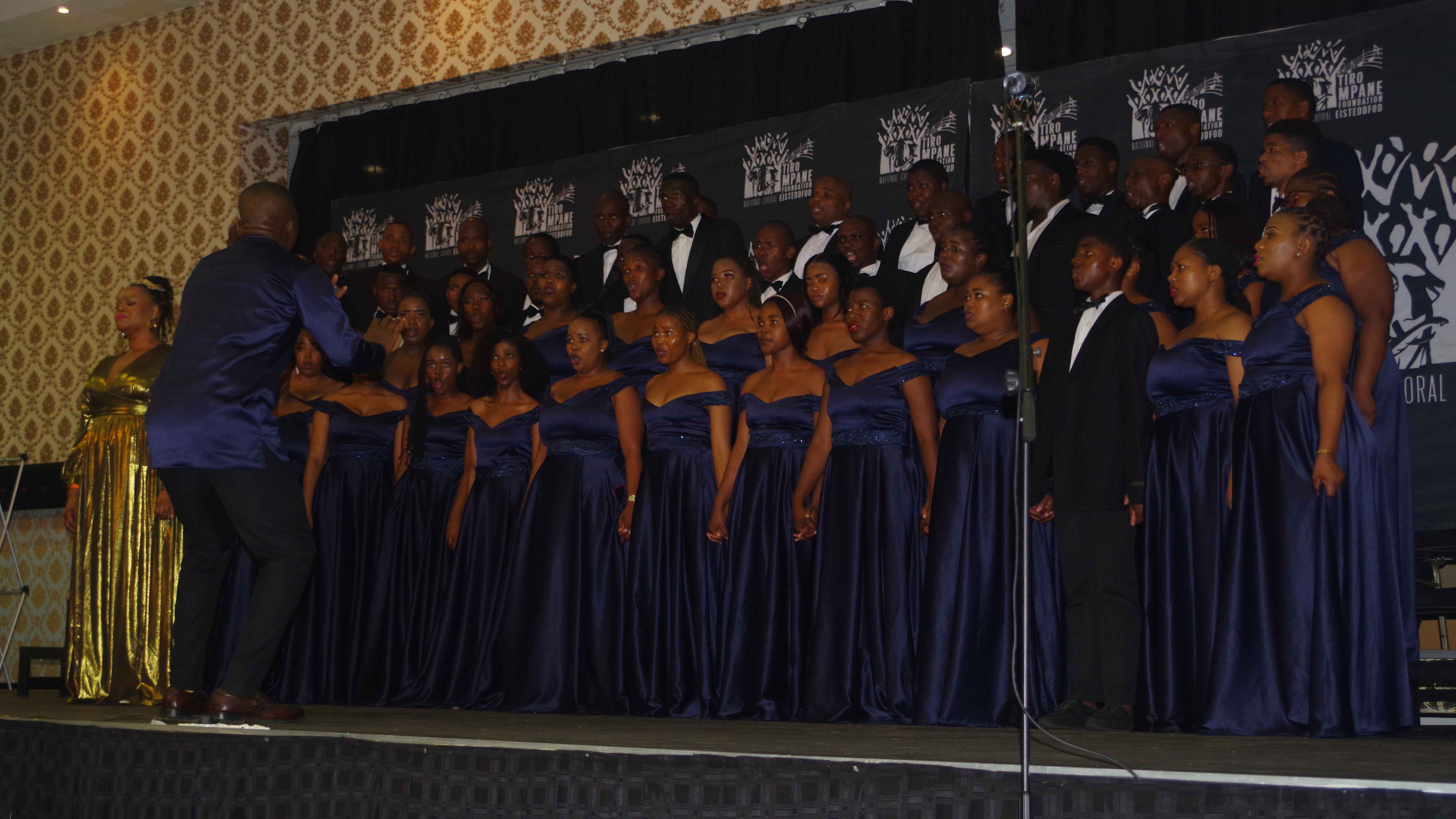 The Royal Eswatini Police Service Choir singing the Western piece ‘Requiem’ , conducted by Ntsikelelo Dlamini.